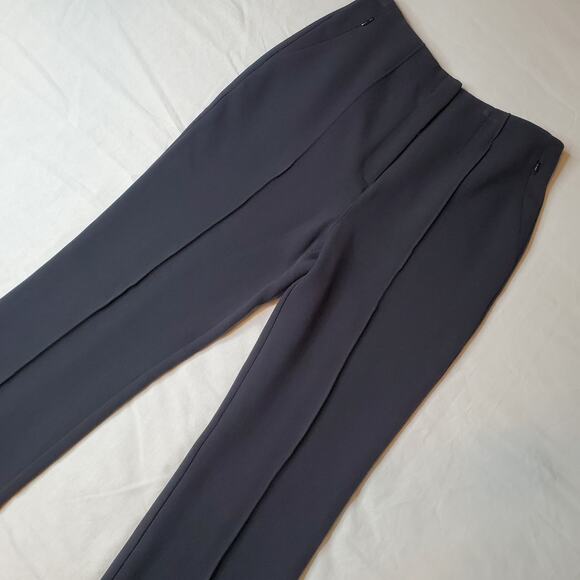 Anthropologie Women's Size 6 Pintuck Front Flare Leg Trouser Blue - Picture 1 of 10